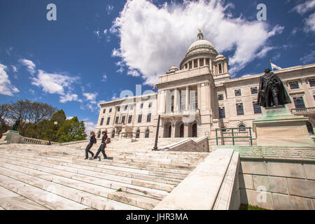 Rhode Island State Capitol à Providence Banque D'Images