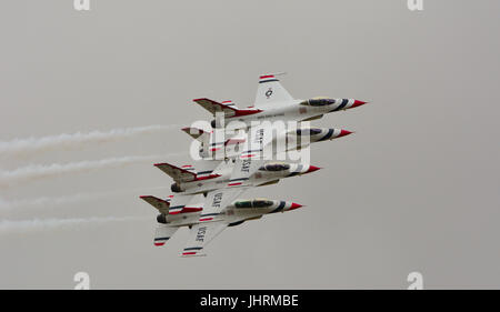 Les Thunderbirds de l'équipe de démonstration aérienne des États-Unis Banque D'Images