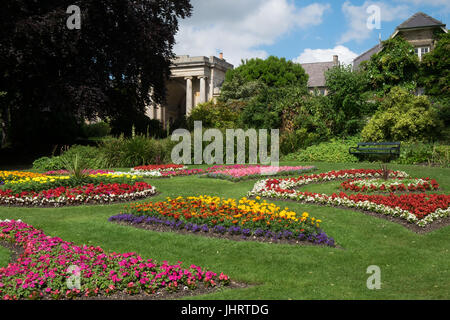 La literie d'été à Sheffield Botanical Gardens Banque D'Images