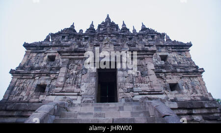 Candi Plaosan Temple bouddhiste à Prambanan Indonésie Yogyakarta Banque D'Images