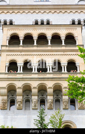 Fairytale Schloss Neuschwanstein, Munich, Bavière, Allemagne Banque D'Images