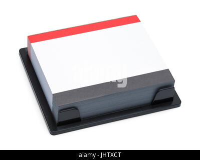Blank Box Calendrier isolé sur fond blanc. Banque D'Images