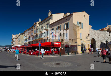 Quai Jean Jaurès, Saint-Tropez, France Banque D'Images
