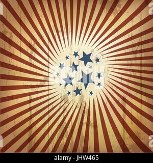 Patriotique américain rétro arrière. Vector, eps10 Illustration de Vecteur