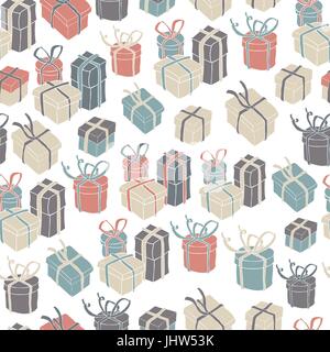 Coffrets cadeaux motif transparent. Illustration vectorielle, EPS8 Illustration de Vecteur