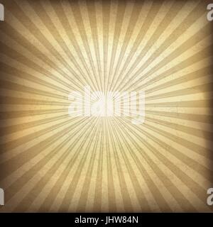 Retro brown sunburst arrière-plan. Illustration vectorielle, EPS10. Illustration de Vecteur