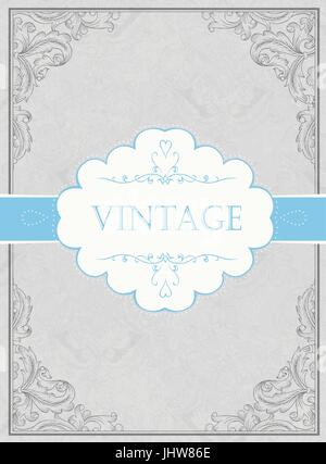 Vintage background encadrées avec étiquette. Vector, EPS10 Illustration de Vecteur