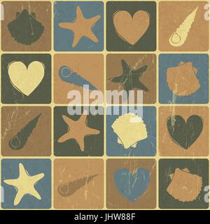 Voyages d'été mer motif transparent, Vector Illustration de Vecteur