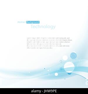 La technologie Blue abstract background. Avec l'espace pour votre texte Illustration de Vecteur