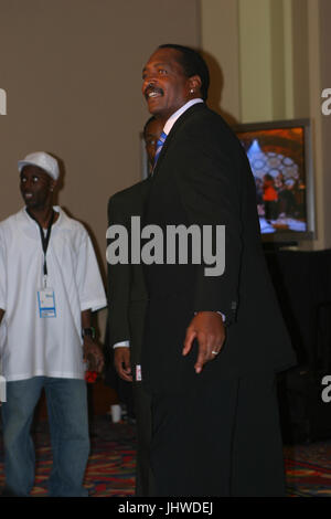 MATTHEW KNOWLES AU BET AWARDS 2005 MEDIA PRESS ROOM - CENTRE KODAK LOS ANGELES Banque D'Images