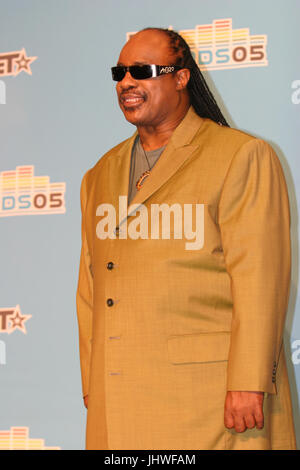 L'ICÔNE DE LA MUSIQUE, Stevie Wonder au BET AWARDS 2005 MEDIA PRESS ROOM - KODAK THEATRE LOS ANGELES Banque D'Images