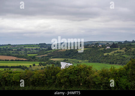 Tumulus à Knowth, Meath Irlande Banque D'Images