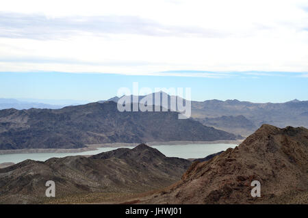 Paysage sur Pierce Ferry Road, Meadview. Le Parc National du Grand Canyon, Arizona, USA Banque D'Images