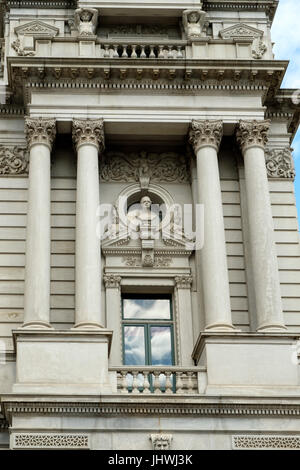 Buste de Scott, d'éminents hommes de lettres Sculpture, Thomas Jefferson Building, Bibliothèque du Congrès, Capitol Hill, Washington DC Banque D'Images