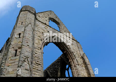 Pf ruines Abbaye de Tintern, Pays de Galles, Royaume-Uni Banque D'Images