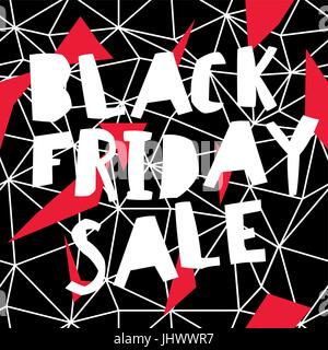 Grosse Vente. Le vendredi noir Vente de l'affiche. Illustration de Vecteur