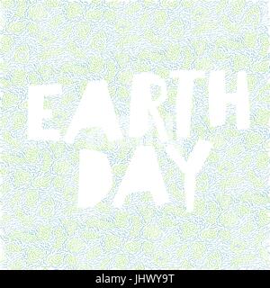Le jour de la terre l'écologie de l'affiche. Résumé fond vert et bleu le jour de la Terre' et 'headline Illustration de Vecteur