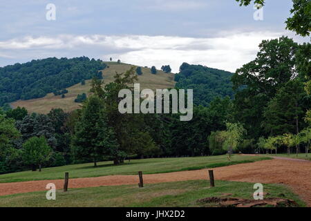 Terrain et jardins, Monticello, Virginia Banque D'Images