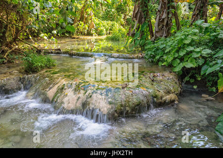 L'eau limpide de Mele Creek - Port Vila, l'île d'Efate, Vanuatu Banque D'Images