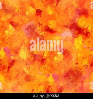 Un modèle avec fond transparent rouge vif, jaune, orange et coups de pinceau d'un peintre. Un résumé de répéter l'impression artistique ou d'un cadre avec un lieu Banque D'Images