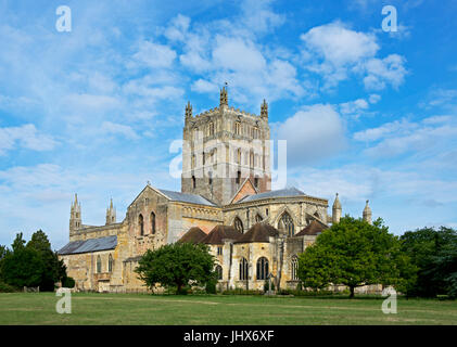 L'Abbaye de Tewkesbury, Gloucester, England UK Banque D'Images