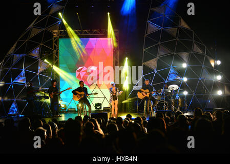 Miami Beach, FL, USA. 15 juillet, 2017. Ana Torroja effectue au Fillmore à Jackie Gleason Theater Le 15 juillet 2017 à Miami Beach, Floride. Credit : Mpi10/media/Alamy Punch Live News Banque D'Images