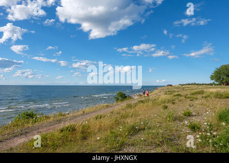 Les champs de Neptune - une réserve naturelle sur l'île de la mer Baltique d'Öland. Banque D'Images