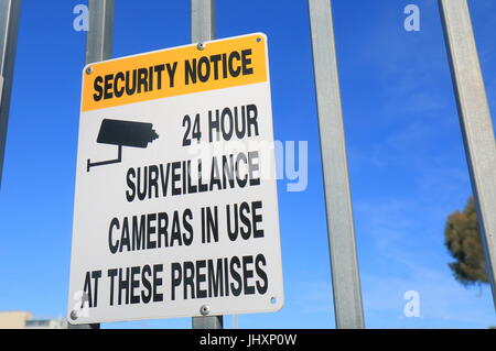 Surveillance Camera sign Banque D'Images