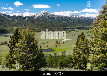 Oublier sur le Scenic Byway, l'Idaho de scie Banque D'Images