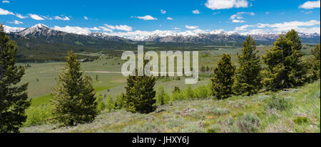 Oublier sur le Scenic Byway, l'Idaho de scie Banque D'Images