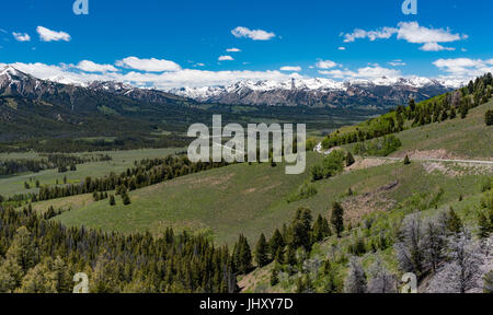 Oublier sur le Scenic Byway, l'Idaho de scie Banque D'Images