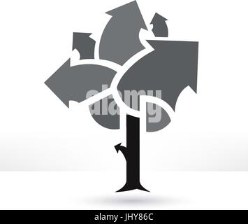 Illustration de l'arbre d'affaires Illustration de Vecteur