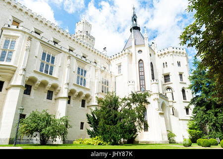 Château Hluboka nad Vltavou, République Tchèque Banque D'Images