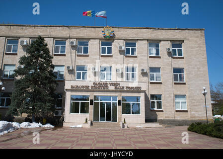 La Gagaouzie's bâtiment public à Comrat, région autonome de Gagaouzie, République de Moldova Banque D'Images