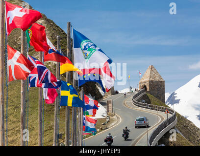 Fuscher T ?rl, Grossglockner Hochalpenstrasse, parc des tanneurs, Salzbourg, Autriche - Fuscher T ?rl, Grossglockner High alpine Mountain Road, h Banque D'Images