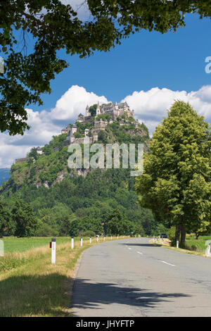 Château de Pâques grande blague, Carinthie, Autriche - blague de Pâques grande forteresse, Carinthie, Autriche, Burg Hochosterwitz, Kärnten, Autriche - F Hochosterwitz Banque D'Images