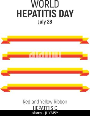 La Journée mondiale de l'hépatite, le 28 juillet, vector design Illustration de Vecteur