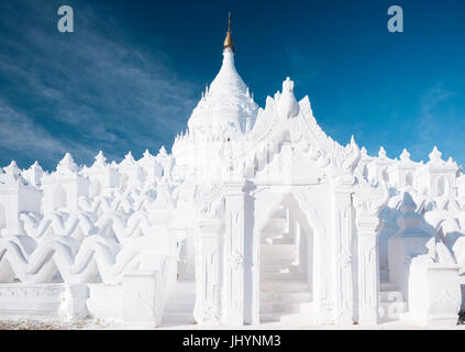 L'extérieur de l'Hsinbyume Paya, Mingun, Région de Mandalay, Myanmar (Birmanie), l'Asie Banque D'Images