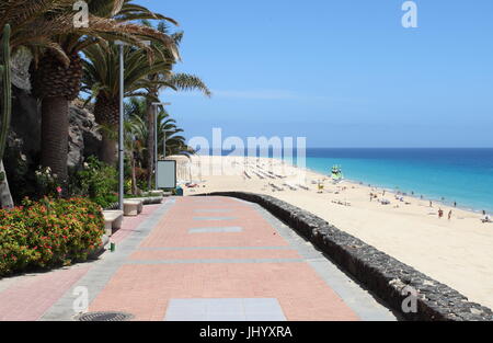 Promenade de Morro Jable, à Fuerteventura. Canaries, Espagne Banque D'Images