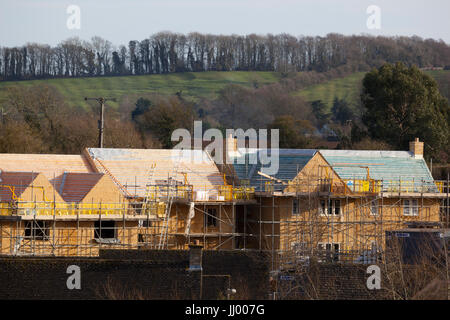 Nouvelles maisons en construction dans la campagne des Cotswolds, Chipping Campden, Cotswolds, Gloucestershire, Angleterre, Royaume-Uni, Europe Banque D'Images