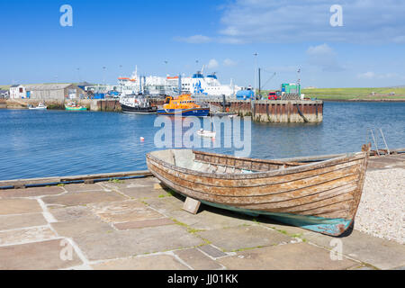 Sur le port, Stromness, Orkney Ecosse UK Banque D'Images