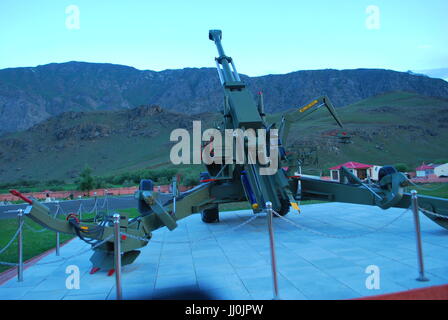 Le canon Bofors de Mémorial de la guerre de Kargil Banque D'Images