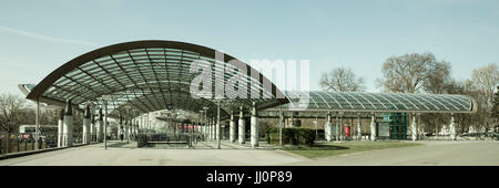 La station de U-Bahn, Westfalenhallen Dortmund, Ruhr, Nordrhein-Westfalen, Germany, Europe Banque D'Images