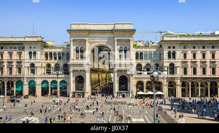 Galerie Vittorio Emanuele II à Milan, Italie Banque D'Images