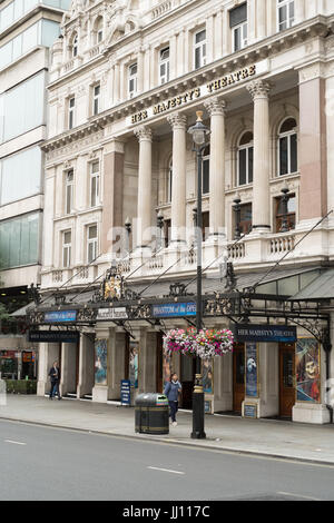 Her Majesty's Theatre, Haymarket, Londres, Angleterre, Royaume-Uni. Banque D'Images