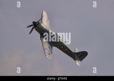 1953 Hawker Fury Mk.II dans la Royal Navy prototype SR661 modèle de couleurs Banque D'Images