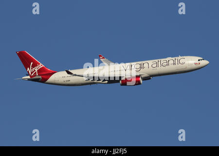 A330 de Virgin Atlantic Banque D'Images