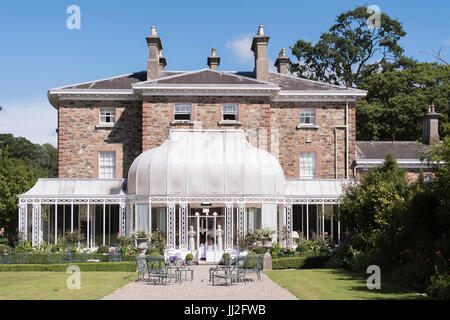 Marlfield Hôtel à Courtown, Wexford, Irlande, un très joli hôtel de campagne irlandaise avec la cuisine primée. Banque D'Images