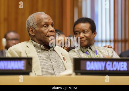 Organisation des Nations Unies, New York, USA, le 18 juillet 2017 - L'acteur Danny Glover a parlé à la Nelson Mandela Day 2017 au Siège des Nations Unies à New York. Photo : Luiz Rampelotto/EuropaNewswire dans le monde d'utilisation | Banque D'Images