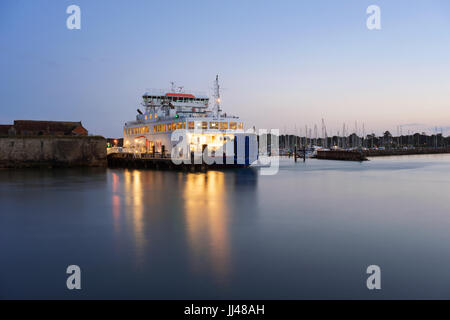 Yarmouth Waterfront au coucher du soleil Banque D'Images